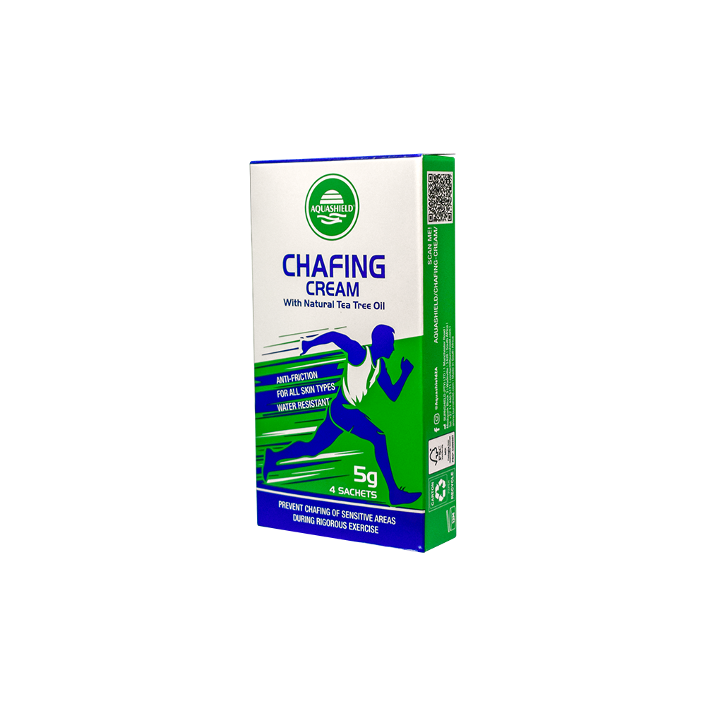 Aquashield_Chafing_Cream_sachet_unit_box_angled - Burnshield Aquashield_Chafing_Cream_sachet_unit_box