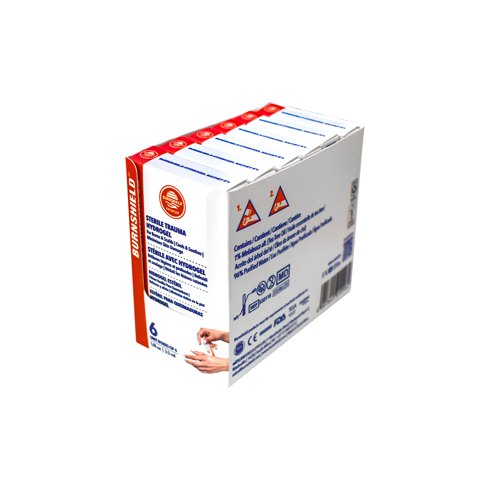 Burnshield_35ml_hydrogel_Sachet_Disp_6s_angled - Burnshield Burnshield_3.5ml_hydrogel_Sachet_Disp_6s
